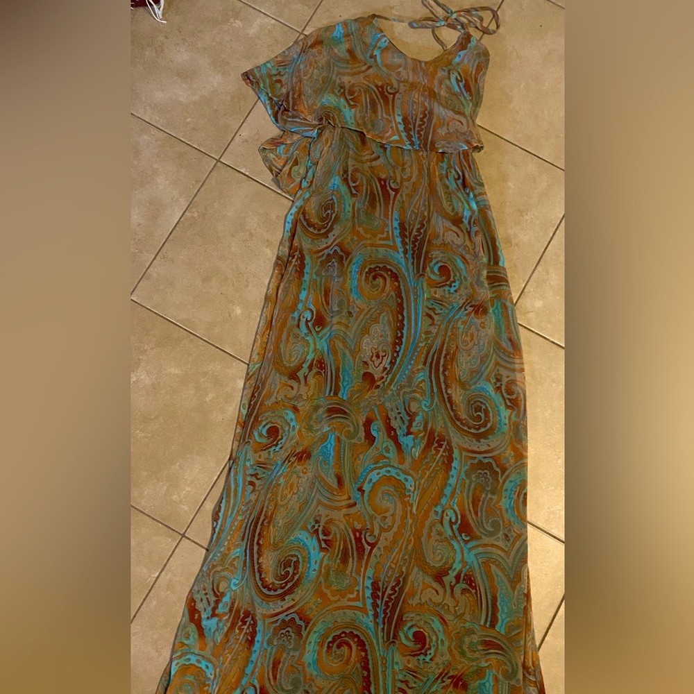 Floral Floorlength Dress XS